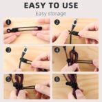 Data Cable Organizer, 2025 New Elastic Silicone Cable Straps Cord Organizer, Reusable Cable Ties Wire Organizer for Bundling and Fastening Earphone, Phone Charger (6 Pcs) - Image 7
