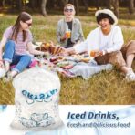 Crystal Ice Bags, Heavy Duty Plastic, Clear, 12x21 Inch, 10 Pound Capacity, 100 Count, Multipurpose for Parties, Events, Travel (50, 10 LBS) - Image 5
