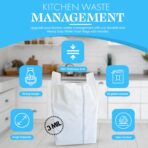 Heavy Duty Contractor Trash Bags with Handles – 52 Gallon, 40 Count | 3 MIL Thick, Extra Large Garbage Bags for Yard Waste, Construction, Lawn & Commercial Use | Secure Branded Knot for Easy Handling - Image 4