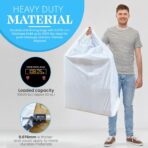 Heavy Duty Contractor Trash Bags with Handles – 52 Gallon, 40 Count | 3 MIL Thick, Extra Large Garbage Bags for Yard Waste, Construction, Lawn & Commercial Use | Secure Branded Knot for Easy Handling - Image 6