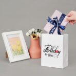 YEEHAW Personalized Custom Paper Bags, 50 Custom Printed Kraft Paper Bags for Small Business, 8x4.5x10.8 Inch Medium Size, DIY Retail Gift Bags with Logo, Brown Shopping Paper bag with Handle, Goodie - Image 3