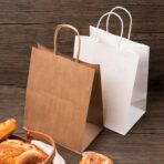 YEEHAW Personalized Custom Paper Bags, 50 Custom Printed Kraft Paper Bags for Small Business, 8x4.5x10.8 Inch Medium Size, DIY Retail Gift Bags with Logo, Brown Shopping Paper bag with Handle, Goodie - Image 8