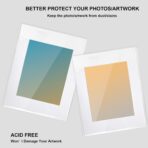 100 Pack Acid-Free Crystal Clear Sleeves Storage Bags for 8x10 Art Prints/Framing Mat Mattes/Photos/Pictures, OPP Sleeves Storage Bags(Bag Size: 8 4/15"/21cmX 11"/28cm) - Image 3