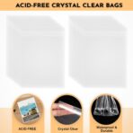 100 Pack Acid-Free Crystal Clear Sleeves Storage Bags for 8x10 Art Prints/Framing Mat Mattes/Photos/Pictures, OPP Sleeves Storage Bags(Bag Size: 8 4/15"/21cmX 11"/28cm) - Image 6
