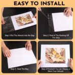 100 Pack Acid-Free Crystal Clear Sleeves Storage Bags for 8x10 Art Prints/Framing Mat Mattes/Photos/Pictures, OPP Sleeves Storage Bags(Bag Size: 8 4/15"/21cmX 11"/28cm) - Image 8