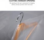 Dry Cleaning Bags, 10 Dry Cleaning Bags for Clothes, Made of Transparent Plastic Material, Suitable for Hanging Clothes, and Clothing Covers, can be Stored in Dry Cleaners, Homes, or for Travel Use - Image 5