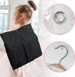 Woanger 6 Pcs Garment Bags for Dance Costumes Clear PVC with Zippers Garment Bag with Pockets Dance Costume Organizer Carrier for Storage Cover for Adult(Black,20'' X 40'') - Image 5