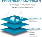 LZLPACKING 100 Pieces smell proof mylar bags,resealable packaging pouch bag with clear window for food storage,stand up pouch bags,lipgloss,eyelash jewelry electronics storage(6×9 Inch) - Image 5