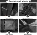 6 Pack Extra Large Heavy Duty Moving Bags with Reinforced Zipper & Wide Handles, Moisture-Resistant Storage Bins Packing Cubes for Clothes, College Dorm, Travel, and Home Organization, Black - Image 6