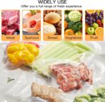 MEGAWISE Vacuum Sealer Bags (8''x 12''-110pcs) for Food Freshness Preservation, BPA Free Vacuum Storage Bags for Food or Sous Vide, Seal a Meal,Double-Sided Texture, Double Lock Freshness (110 count) - Image 6