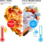 MEGAWISE Vacuum Sealer Bags (8''x 12''-110pcs) for Food Freshness Preservation, BPA Free Vacuum Storage Bags for Food or Sous Vide, Seal a Meal,Double-Sided Texture, Double Lock Freshness (110 count) - Image 7