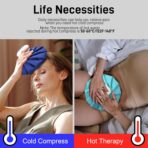 Ice Pack, Ice Bags for Injuries Reusable 2Pcs, 11" Ice Bags Hot Water Bag for Hot & Cold Therapy and Pain Relief, No-Leak Elastic Breathable Ice Bag - Image 6