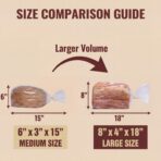 Wowfit Bread Poly Bags, Pack of 100 Entirely Transparent Clear Bakery Storage for Handmade Loaf Packaging, Includes 100 Gold Twist Ties - Image 4