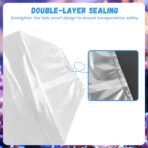 60 Pieces Fish Shipping Bags, Clear HDPE Plastic, Double Bottom Seal, Transport Bags for Live Fish, Freshwater & Saltwater Use - Image 3