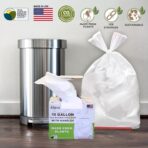 USDA Certified - Plant Based Kitchen Trash Bags with HANDLES, 13 Gallon Standard Size - 45 Bags - Image 6