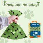 Green Dog Poo Bags Lavender scent - 270 Large Biodegradable Poop Bags, Extra Thicken Strong Corn Starch Blended Compostable Leak Proof Poop Waste Bag for Dogs - Image 10