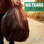 Veska 30-33 Gallon Trash Bags Heavy Duty | 250 Bags Mega-ValuePack | Black Large Trash Bags 30 Gallon - 32 Gallon - 33 Gallon. - Image 8