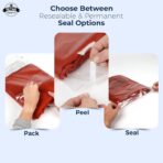 Poly Bags with Suffocation Warning 6x9", 8x10", 9x12", 11x14" - Combo Pack of 400 (100 each size) - Clear Poly Bags by Retail Supply Co - Extra Strong Seal - Image 5