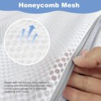 Laundry Bags Mesh Wash Bags for Delicates, Upgraded Honeycomb & Fine Mesh, Extra Durable with Sturdy Zippers, Protect Clothes in Washing Machine Essentials for Home, College & Dorm, 12 x 16 in 4-Pack - Image 4