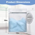 Laundry Bags Mesh Wash Bags for Delicates, Upgraded Honeycomb & Fine Mesh, Extra Durable with Sturdy Zippers, Protect Clothes in Washing Machine Essentials for Home, College & Dorm, 12 x 16 in 4-Pack - Image 5