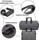 Convertible Garment Bag with Shoulder Strap, Modoker Carry on Garment Duffel Bag for Men Women - 2 in 1 Hanging Suitcase Suit Travel Bags (Black) - Image 7