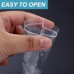 4 x 6 Inch 200Pcs Small Plastic Bags, 2 Mil Small Zip Bag, Transparent Jewelry Bags Reclosable, Clear Mini Baggies, Resealable Lock Poly Bag for Pill, Beads, Screws, Packaging - Image 7