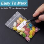 4 x 6 Inch 200Pcs Small Plastic Bags, 2 Mil Small Zip Bag, Transparent Jewelry Bags Reclosable, Clear Mini Baggies, Resealable Lock Poly Bag for Pill, Beads, Screws, Packaging - Image 8