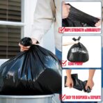 40-45 Gallon Lawn & Leaf Trash Bags, 50 Count Bulk, Black Garbage bags, Multi-purpose Trash Can Bin Liners for Home Commercial, Outdoor, Construction, Industrial - Image 6