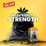 Glad Trash Bags, Strong Quick-Tie Large Garbage Bags - 30 Gallon - 21 Count (Package May Vary) - Image 3