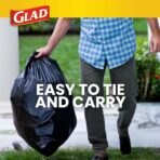 Glad Trash Bags, Strong Quick-Tie Large Garbage Bags - 30 Gallon - 21 Count (Package May Vary) - Image 4