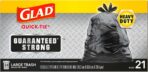 Glad Trash Bags, Strong Quick-Tie Large Garbage Bags - 30 Gallon - 21 Count (Package May Vary) - Image 6