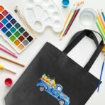 50Pcs Reusable Non Woven Shopping Bags Large Foldable Totes Bag with Handles Grocery Handbag Bulk for Boutiques - Image 4