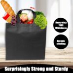 50Pcs Reusable Non Woven Shopping Bags Large Foldable Totes Bag with Handles Grocery Handbag Bulk for Boutiques - Image 6
