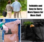 50Pcs Reusable Non Woven Shopping Bags Large Foldable Totes Bag with Handles Grocery Handbag Bulk for Boutiques - Image 7