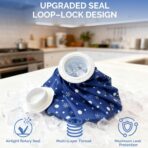 Reusable Ice Pack for Injuries & Pain Relief, Snowflake Design Hot & Cold Therapy Pack, Leak-Proof Ice Bag for Muscle, Joint Pain & Swelling, First Aid, Sports & Home Use (9 Inch, Blue) - Image 3