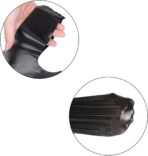 LazyMe T Shirt Bags, Black Plastic Bags with Handles for Grocery and Shopping Retail, Bolsas De Plastico Para Negocio, 12x20 Inches (50 pcs) - Image 4