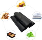LazyMe T Shirt Bags, Black Plastic Bags with Handles for Grocery and Shopping Retail, Bolsas De Plastico Para Negocio, 12x20 Inches (50 pcs) - Image 8