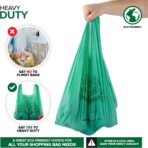 200 Pack Thank You Bags Disposable Eco Grocery T-Shirt Bag with Handles for Supermarket, Groceries, Produce, Shopping, Trash, Small Commercially Compostable Baggies Bulk - Image 6
