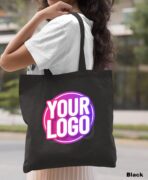 Pack of 10 | 50 | 100 | 250 Promotional Tote Bags with Custom Logo,Personalized Tote Bag in Bulk, Text or Image, Bulk Customize Logo Tote Bag, Custom Bags for Business - Image 6