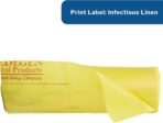 McKesson Infectious Linen and Laundry Handling Bags - 1.2 mil - Yellow, 30 gal - 33 gal Capacity, 23 in x 41 in, 250 Count - Image 3
