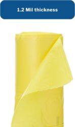 McKesson Infectious Linen and Laundry Handling Bags - 1.2 mil - Yellow, 30 gal - 33 gal Capacity, 23 in x 41 in, 250 Count - Image 4