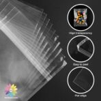 Mat Board Center, 100Pack 6"x6" Crystal Clear Plastic Sleeves, Self Sealing Cellophane Bags Fits 6x6 Art Prints, Pictures, Photos - Image 4