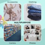 Mat Board Center, 100Pack 6"x6" Crystal Clear Plastic Sleeves, Self Sealing Cellophane Bags Fits 6x6 Art Prints, Pictures, Photos - Image 6