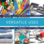 GPI - 4" X 6" Clear Plastic Zip Bags, 100 Count, Heavy-Duty 4 Mil Thick Durable Poly Baggies With Resealable Zipper Lock, Hang-Hole For Display. - Image 6