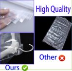15 Pack (24 x 60 In) Plastic Clear Clothes Covers,Dry Cleaners Bags Hanging Clothing Covers Clear Garment Bags Hanging Dust-proof Clothing Protector Covers for Home Storage Clothing Stores & Travel. - Image 5