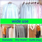 15 Pack (24 x 60 In) Plastic Clear Clothes Covers,Dry Cleaners Bags Hanging Clothing Covers Clear Garment Bags Hanging Dust-proof Clothing Protector Covers for Home Storage Clothing Stores & Travel. - Image 7