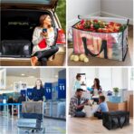 BALEINE 4-Pack Oversized Moving Bags with Reinforced Handles, Heavy-Duty Storage Tote for Clothes, Moving Supplies (Clear, 4-Pack) - Image 4