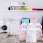 Berlune 30 Pack Large Mesh Laundry Bags, 24 x 36 Inch Bulk Wash Set with Drawstring for Commercial Use, Dorms, Vacation Rentals, Laundromats, Apartments & Facilities(White) - Image 8