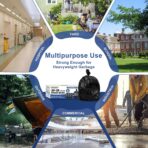 30-35 Gallon Trash Bags Heavy Duty 1.5 Mil - 35" x 37" 100 Count Large Black Garbage Bags 30+ Gallon Strong Plastic Trash Can Liners for Home Kitchen Commercial Lawn and Leaf - Image 6