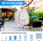 Reli. 30-33 Gallon Trash Bags Heavy Duty | 250 Count Bulk | Clear Large Trash Bags 30+, 32 Gallon | Made in USA - Image 3